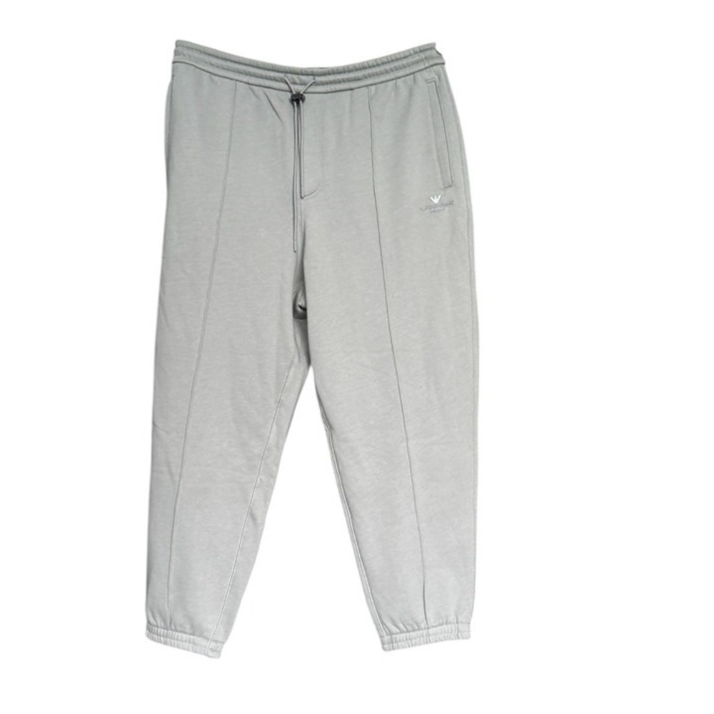 Emporio Armani Mens Gray Cotton Joggers Zip Pocket Sweatpants Logo, Sz X-Large - Picture 11 of 11